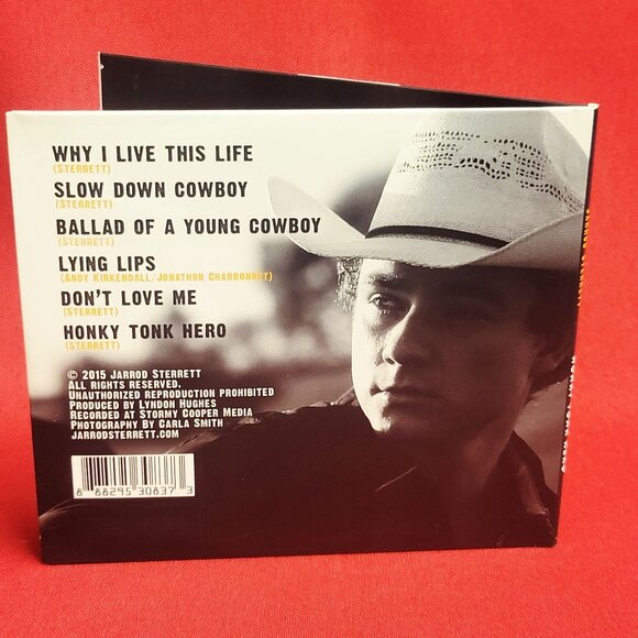 Jarrod Sterrett & The Hired Guns Honky Tonk Hero CD 2015 Signed - Picture 2 of 8